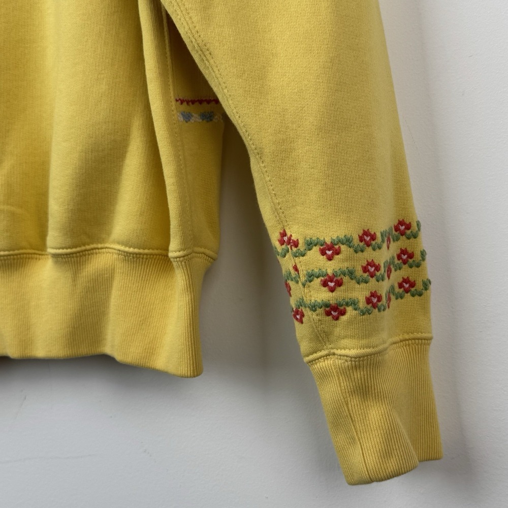 Polo Ralph Lauren Bear Sweater Womens M Yellow New Orleans Embroidered Print - Picture 10 of 12